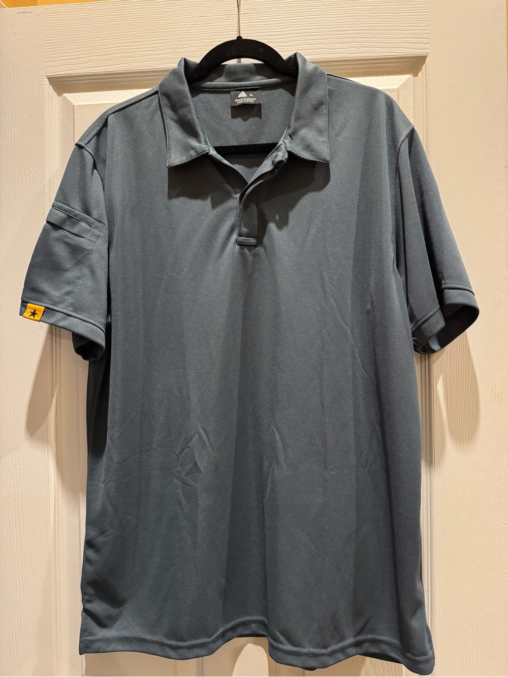 SR Men's Grey Performance Polo Short Sleeve Shirt size XL